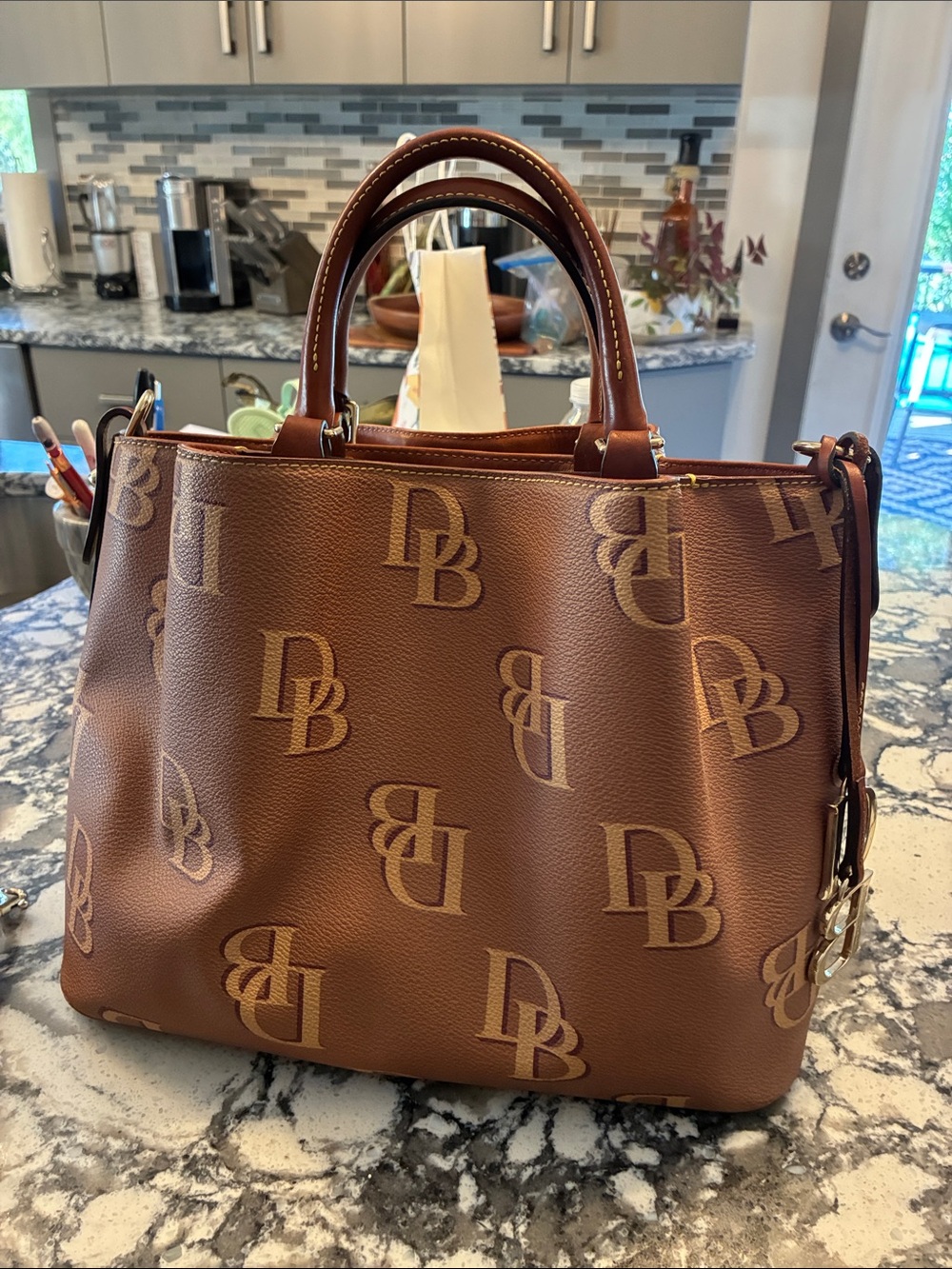 Monogram Barlow Satchel